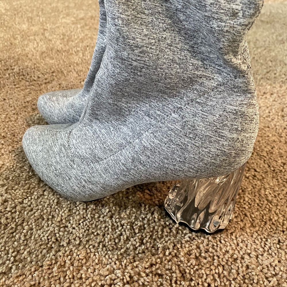 Grey booties